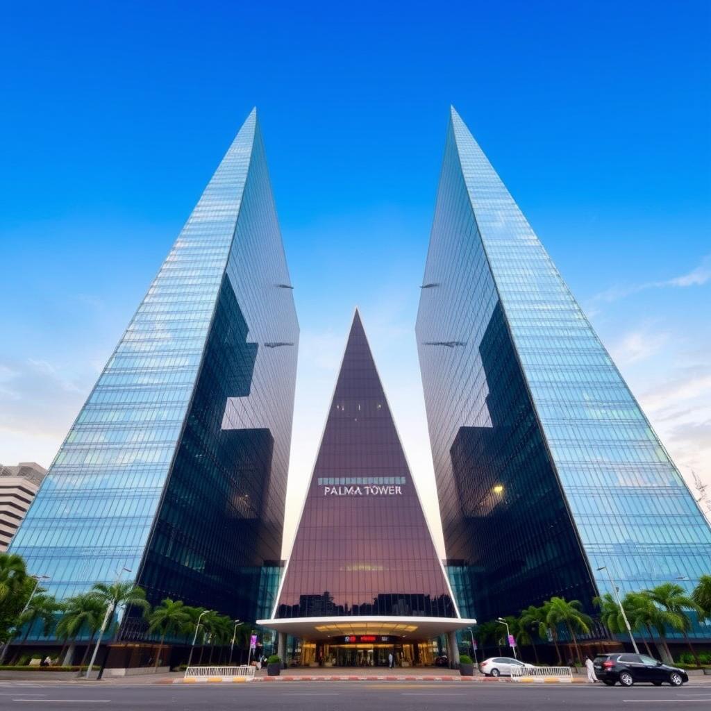 Menara Palma dengan bentuk huruf A karya arsitek bangunan unik DCM Architect