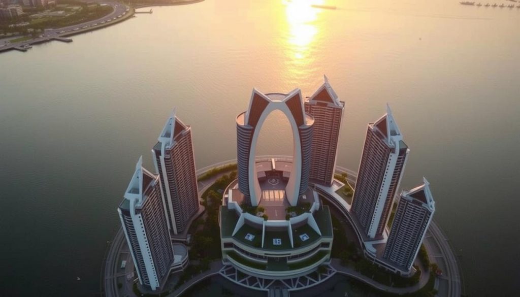 Regatta Towers dengan konsep bahari karya arsitek bangunan unik Tom Wright