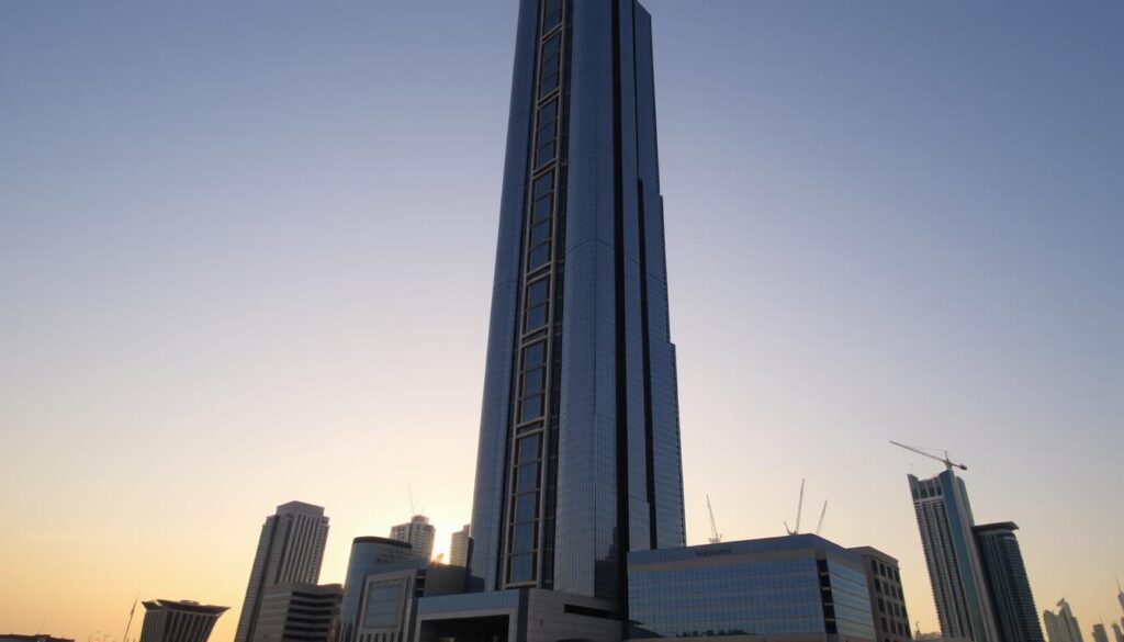 Burj Khalifa, gedung tertinggi di dunia, sebagai contoh inovasi arsitektur di Dubai